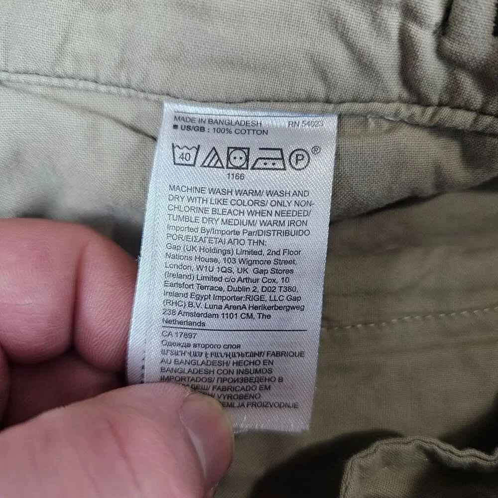 Banana Republic Cargo Pants Mens 36x32 Green Woodland Camo Military Utility M81